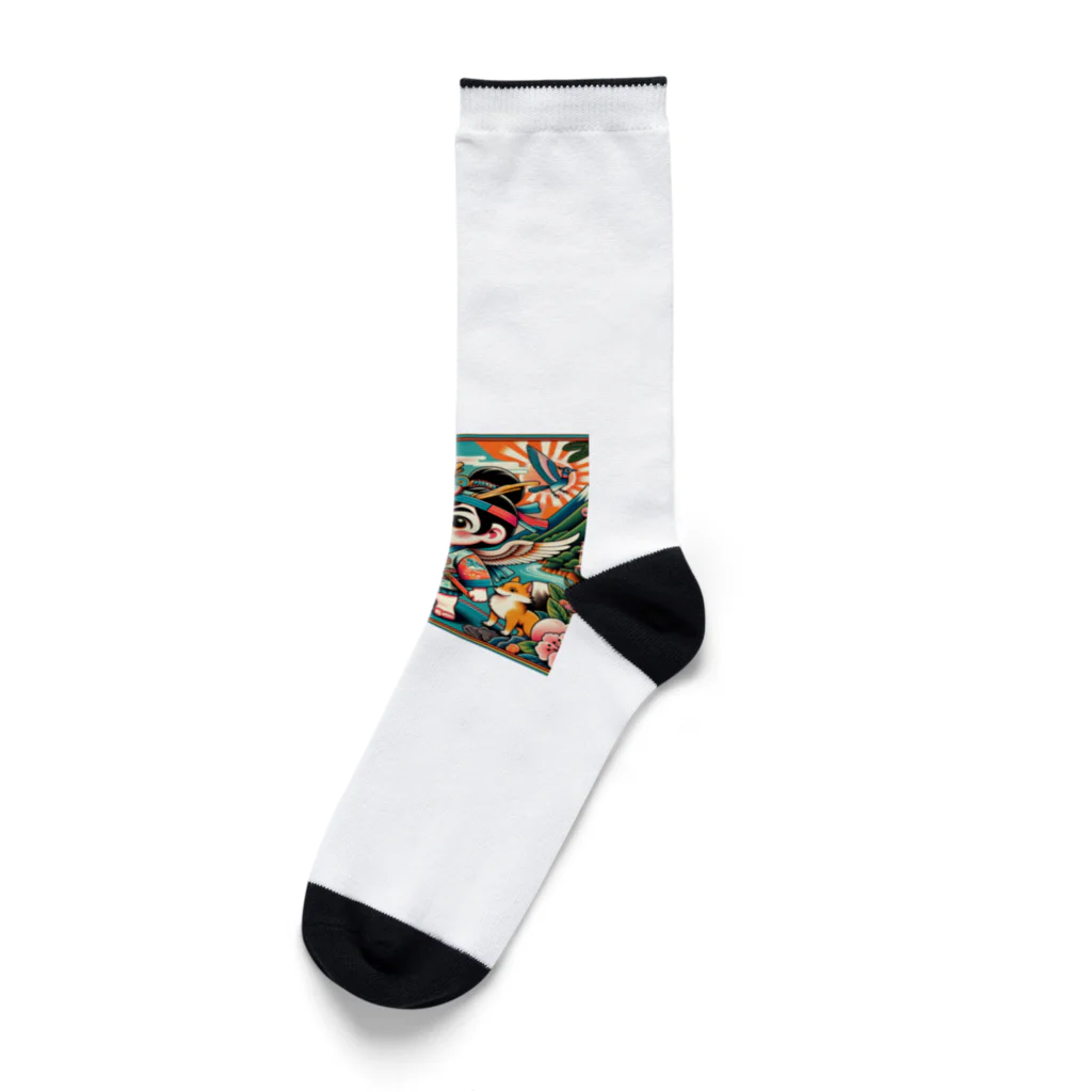 アニマルランドの桃太郎 Socks