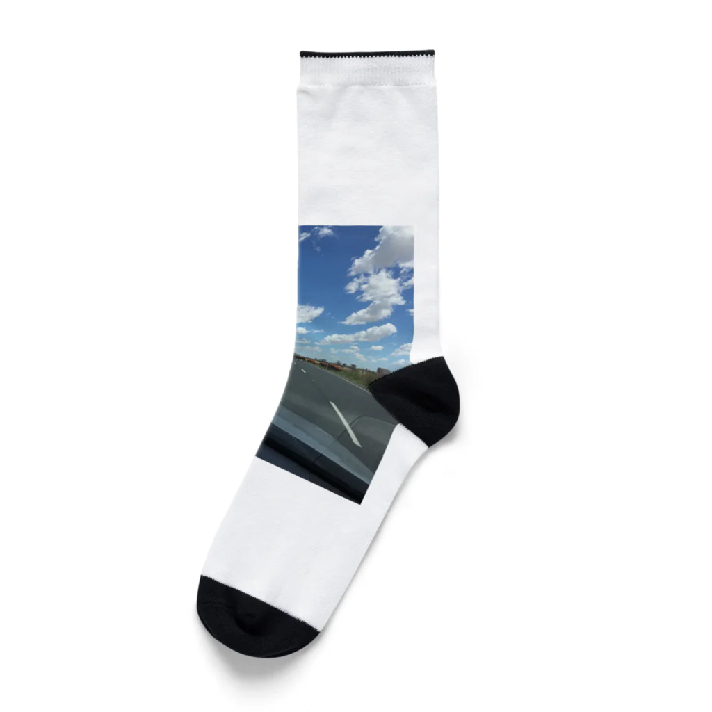 YASUE ABE JPのSend your location Socks