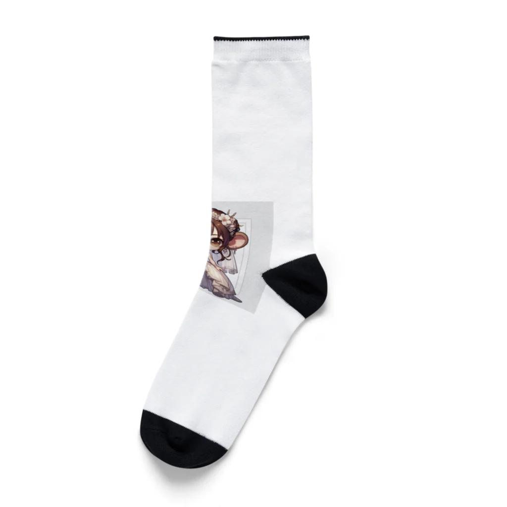 干支シティの申の花嫁 Socks