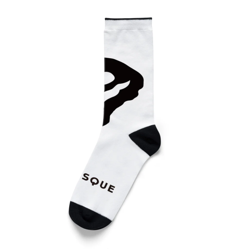 136JiuQuのグロテスク ロゴ No.02 Socks