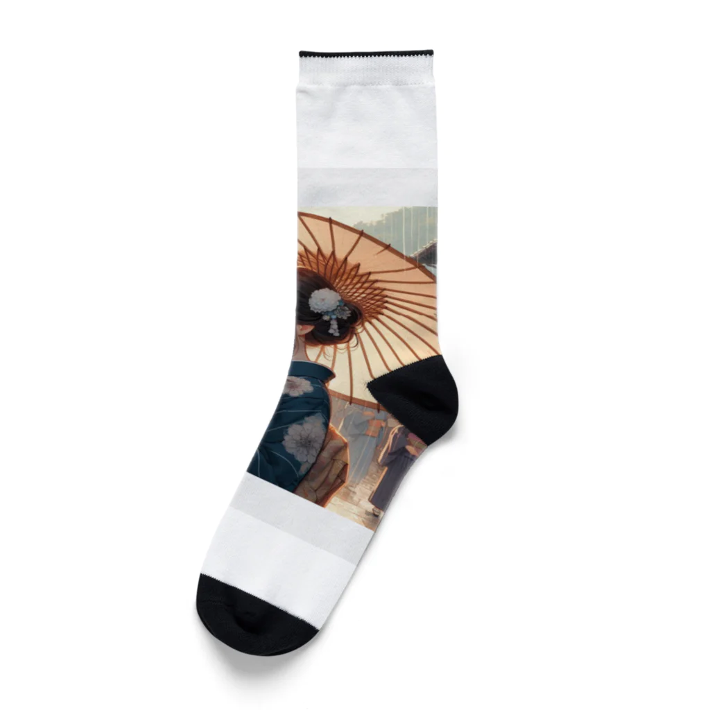 MAOKAの雨の日の遊郭 Socks