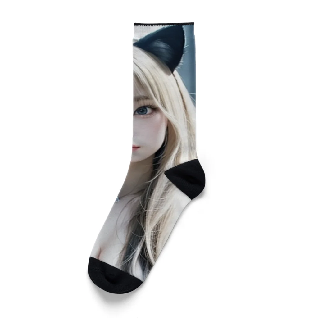 AI美女書架のAI美女猫　ララ Socks