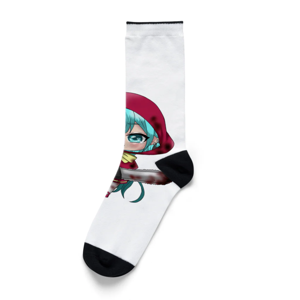 スライムバケツ店の1狩りかな？！蛇蝎家冷音ちゃん！ Socks