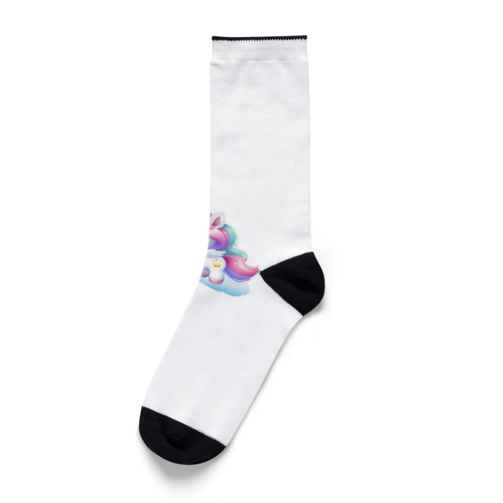 ironanoの【#いろなの】ユニコーン Socks