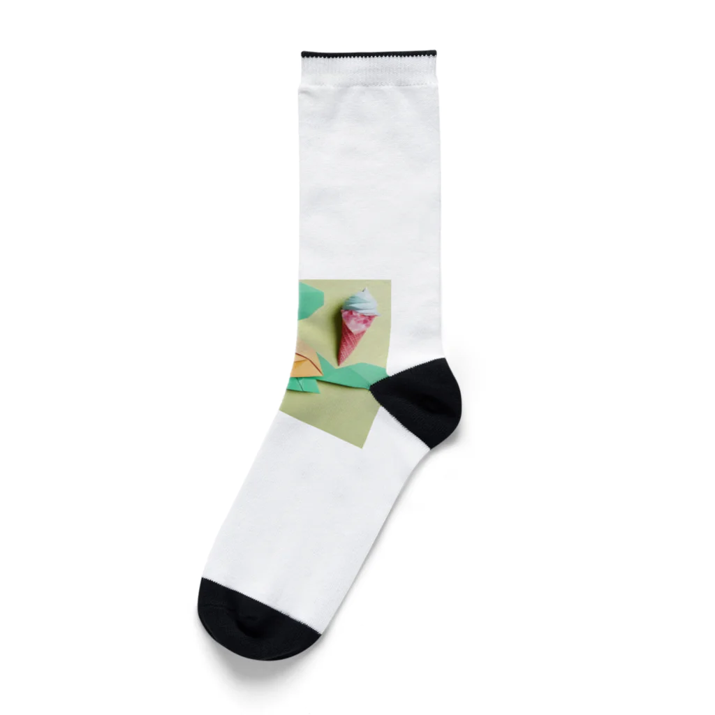 yumiceのice meets オリガミカメ Socks