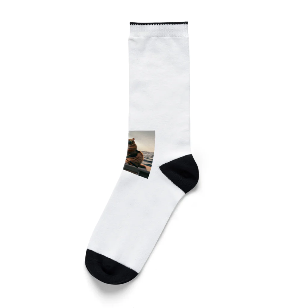 mitsuouの釣り猫 Socks