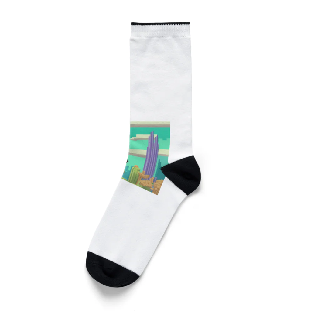 yuhi04のスカイダイビングの冒険猿 Socks