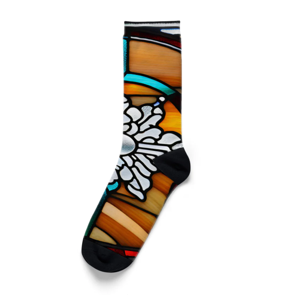 curry&shymeのステンド結晶 Socks