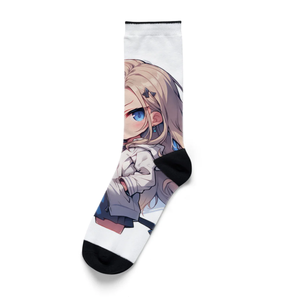 honoka_tの金髪ちびキャラ美少女 Socks