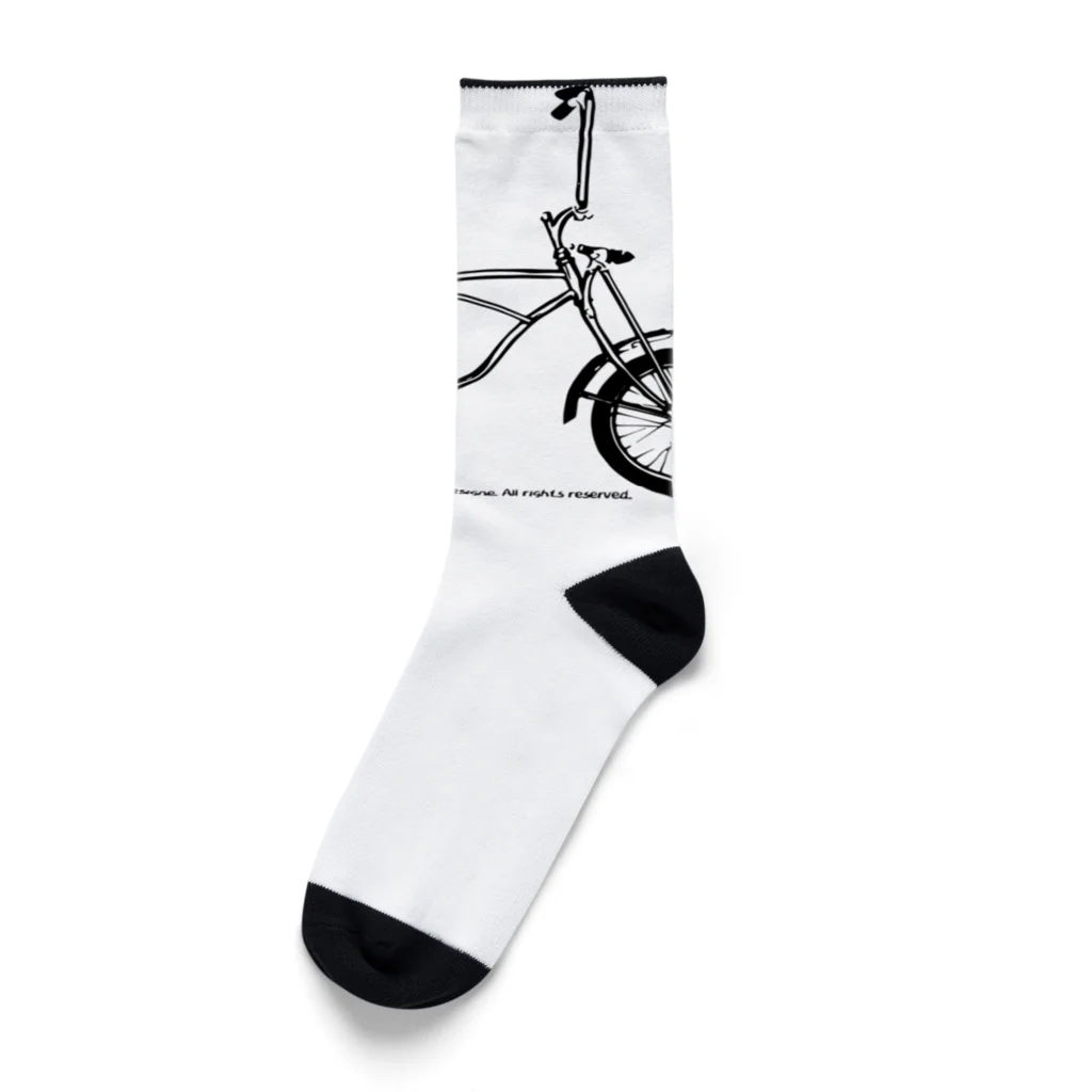 ファンシーTシャツ屋のクールでスタイリッシュなアメリカン自転車 Socks