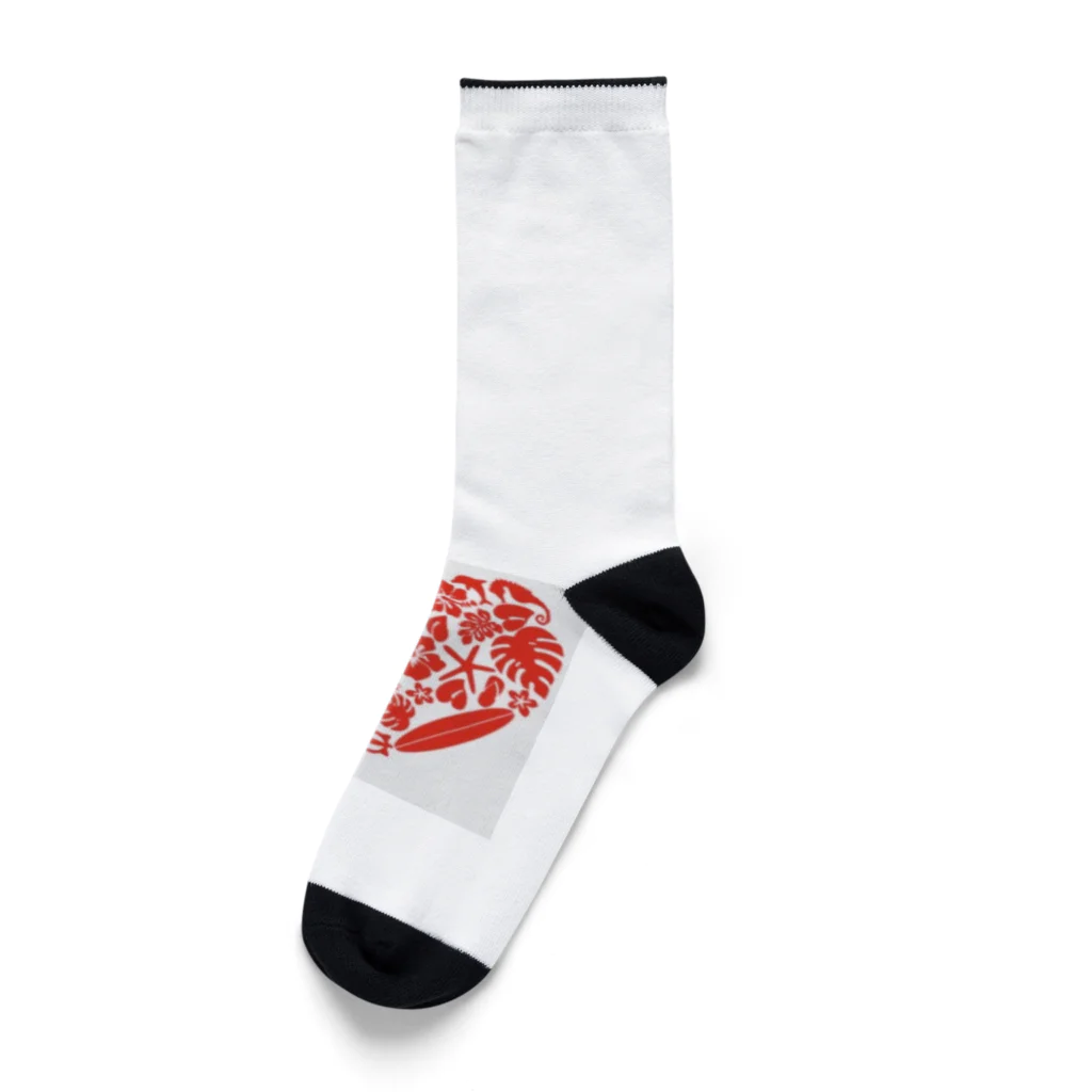 Angel  SmileのHawaiian Heart Socks