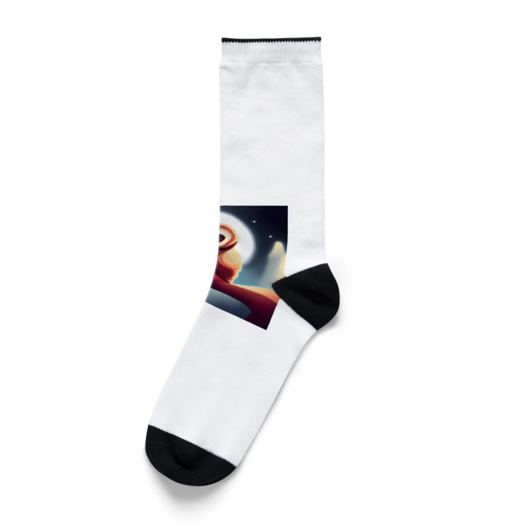 yatyohyakkeiのふくろう Socks