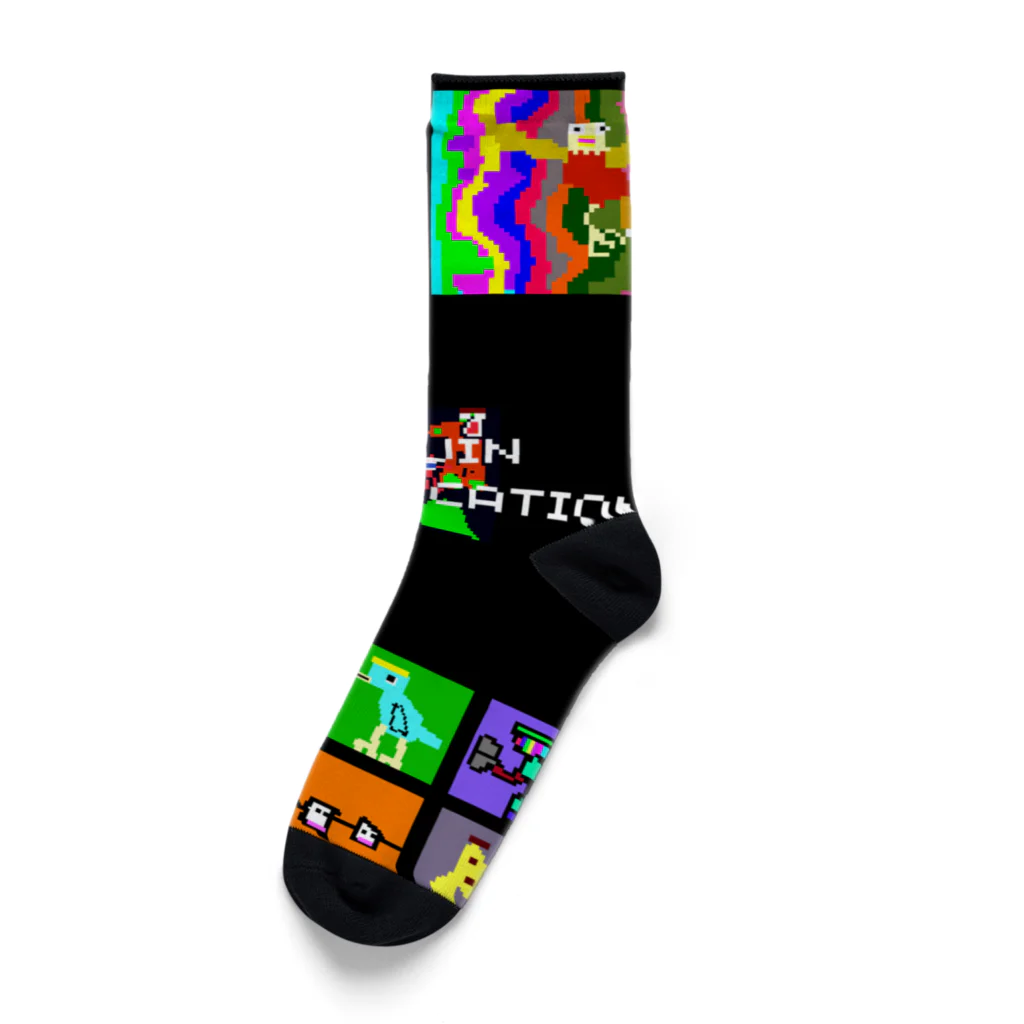 泡人FAMILIA🐩フィジカルマーケットのPixelvacationのなかまたち Socks