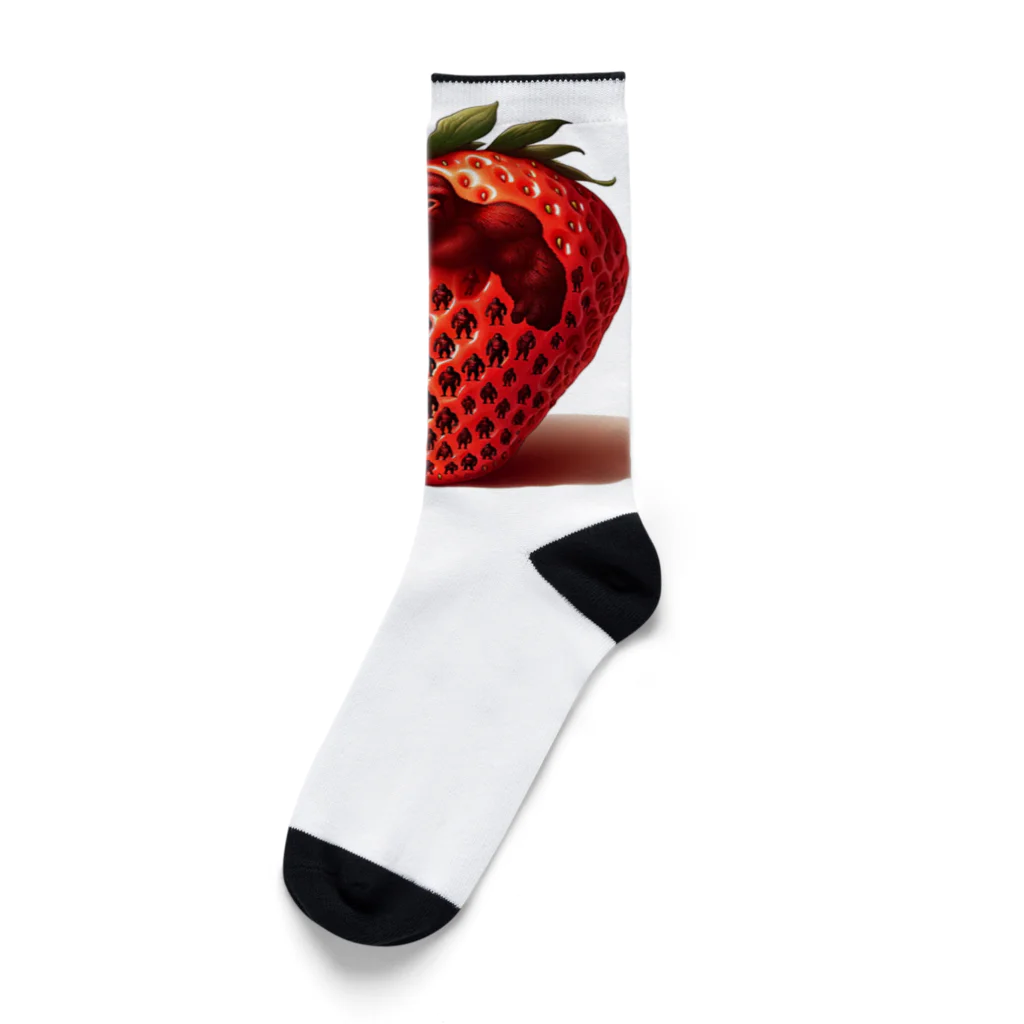 ゴリラショップのThe Mighty Gorilla Strawberry  Socks