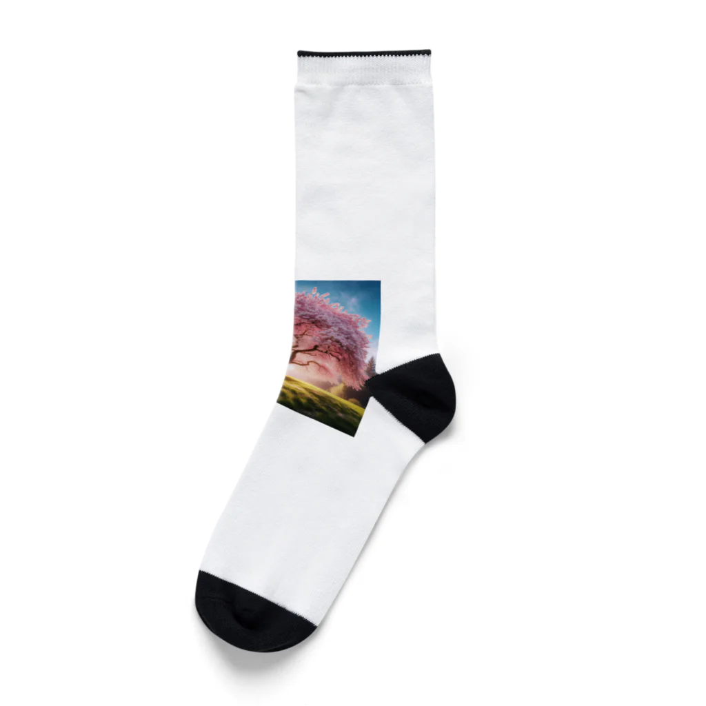 ニコショップの桜の木 Socks