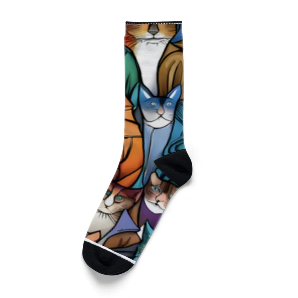 PAC (ポップアートキャット）のPAC (ポップアートキャット) Socks