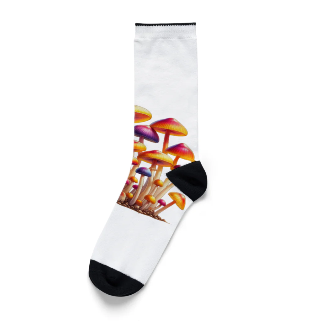 mushupのキャンディーキノコ  Socks