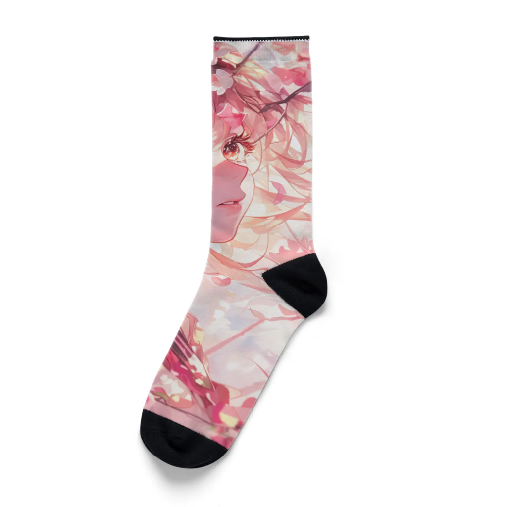 AQUAMETAVERSEの桜と私ラフルール1859 Socks