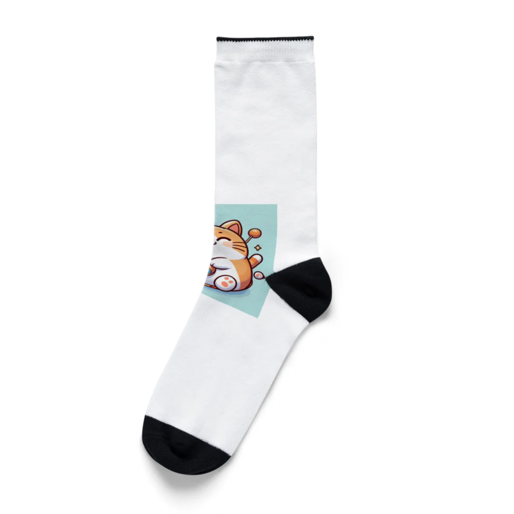 wtr3045のまるねこ37 Socks