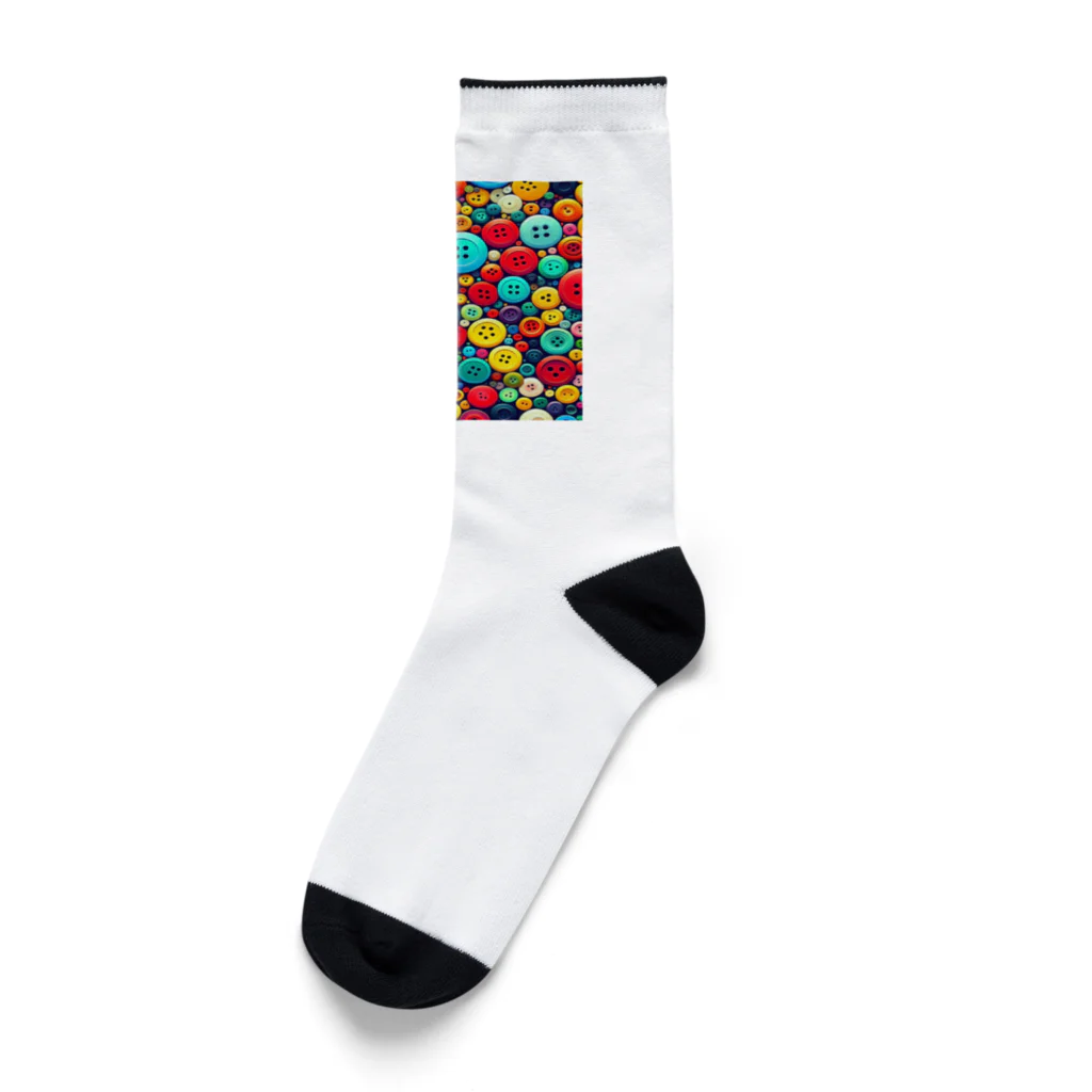 BrilliantTiaraのカラフルボタン Socks