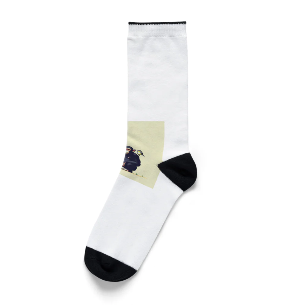 POLYPCのSTOPチンパンジー Socks