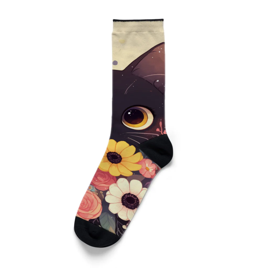 AQUAMETAVERSEの花束を猫に　Hime  253 Socks