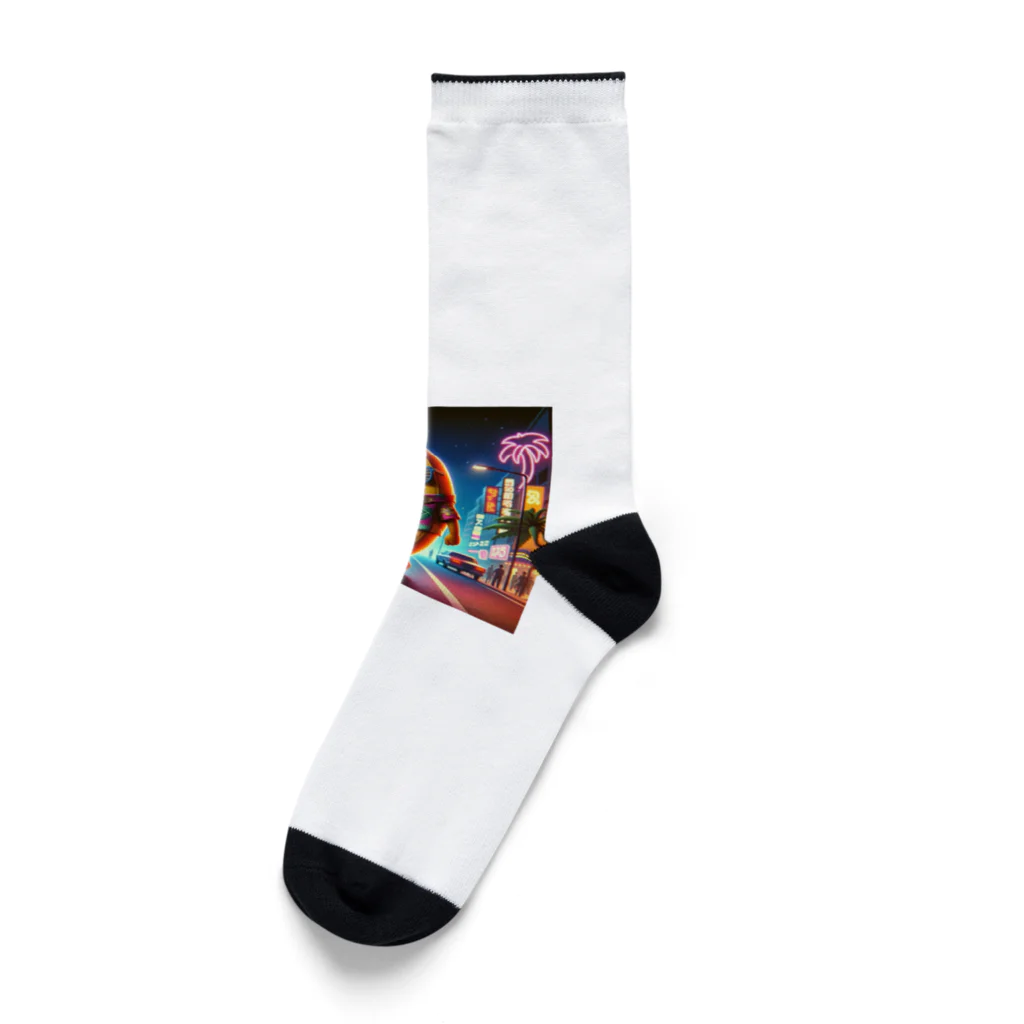 POLYPCのバナナくんのNight City Socks