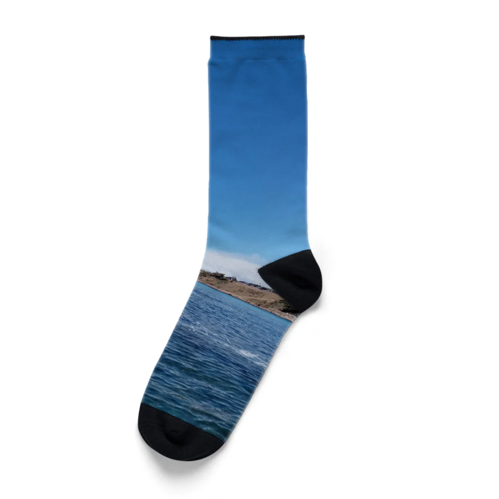 モニアショップの空　海　波 Socks