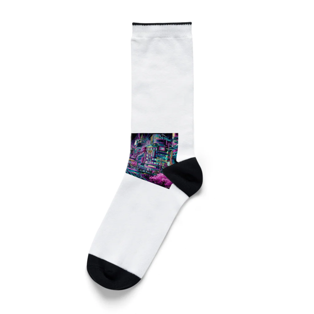 かてこの洋服販売所のNeon Tokyou Socks