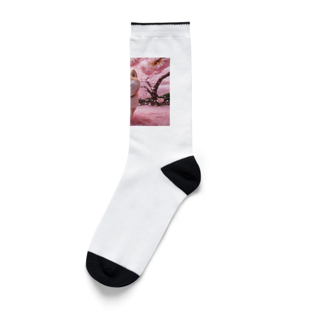 noririnoの桜犬 Socks