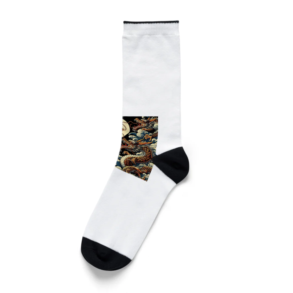 エレクトロエッセンスの龍 Socks