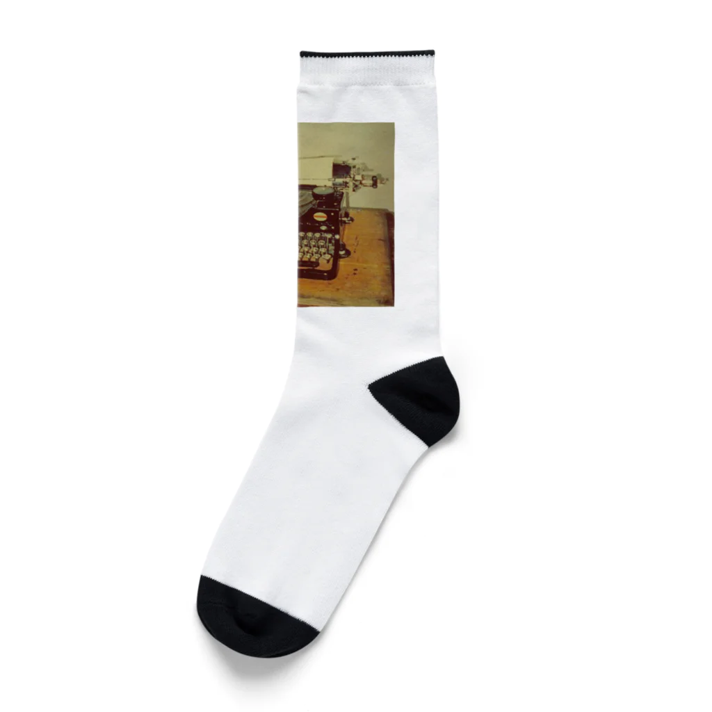 PAW WOW MEOWのタイプライター Socks