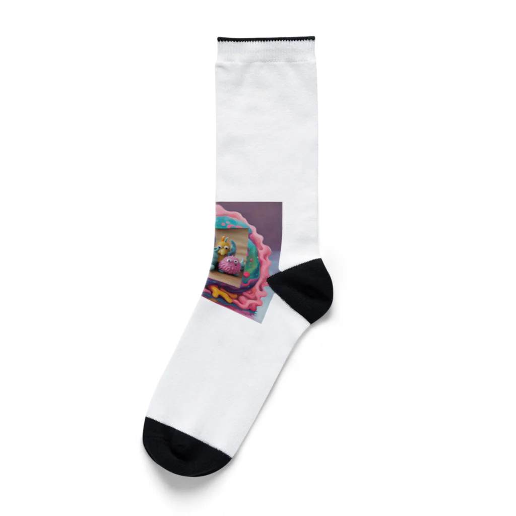 112357baのキモカワ生き物 Socks