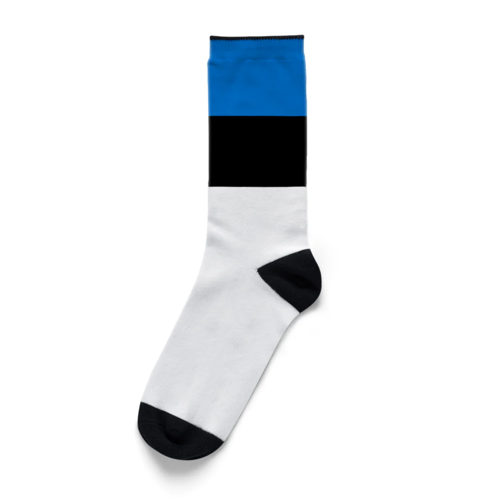 お絵かき屋さんのエストニアの国旗 Socks