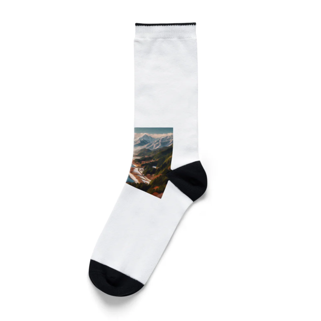 うさぎのモデル新潟県 日本の田舎 アパレル Socks