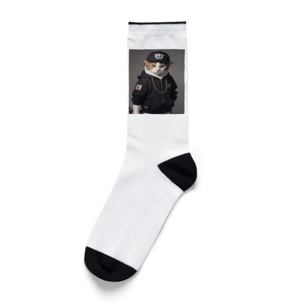 Be proudのヒップホップ猫 Socks