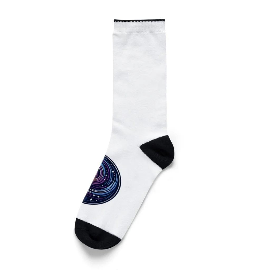 宇宙の神秘グッズ販売所のエンブレム(ギャラクシー) Socks