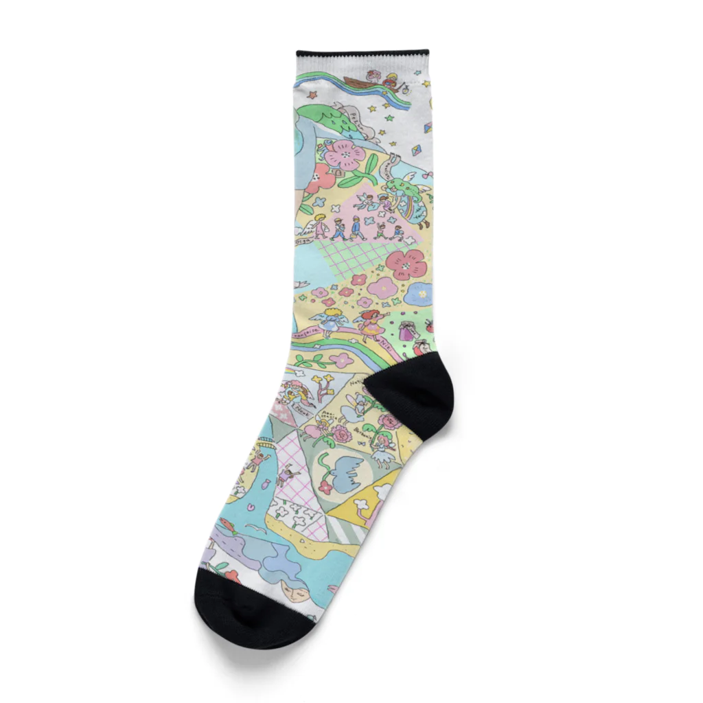 優しい世界のカラフルな夏 Socks