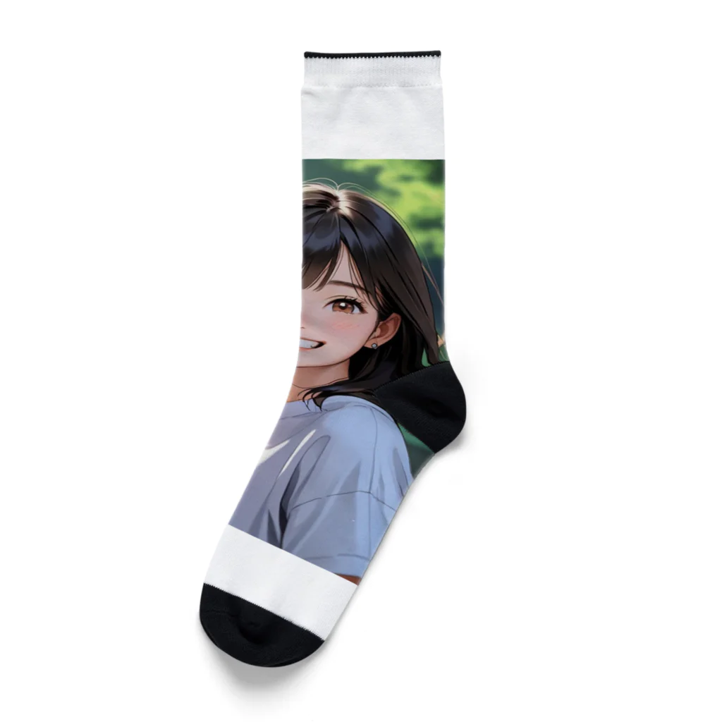 ZZRR12の元気をもらえる笑顔 Socks