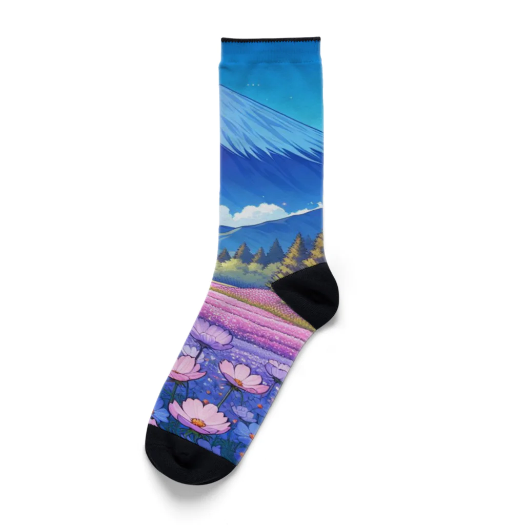 Qten369の日本の美しい風景 Socks