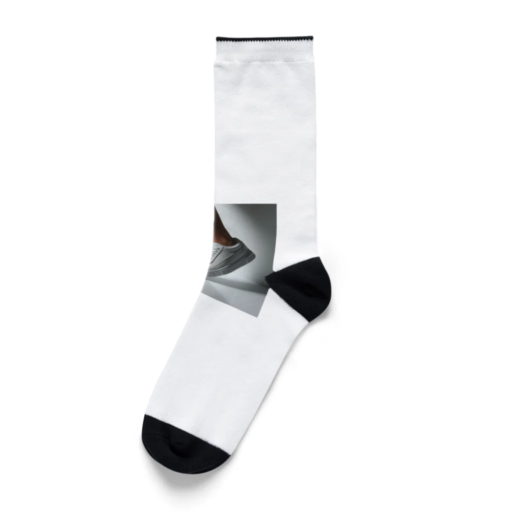 アミュペンの白いスニーカー Socks