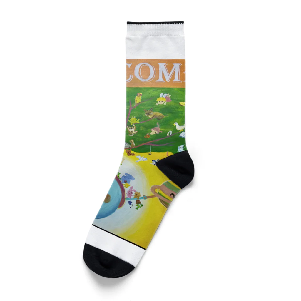 yoko-art-121のwelcome Socks