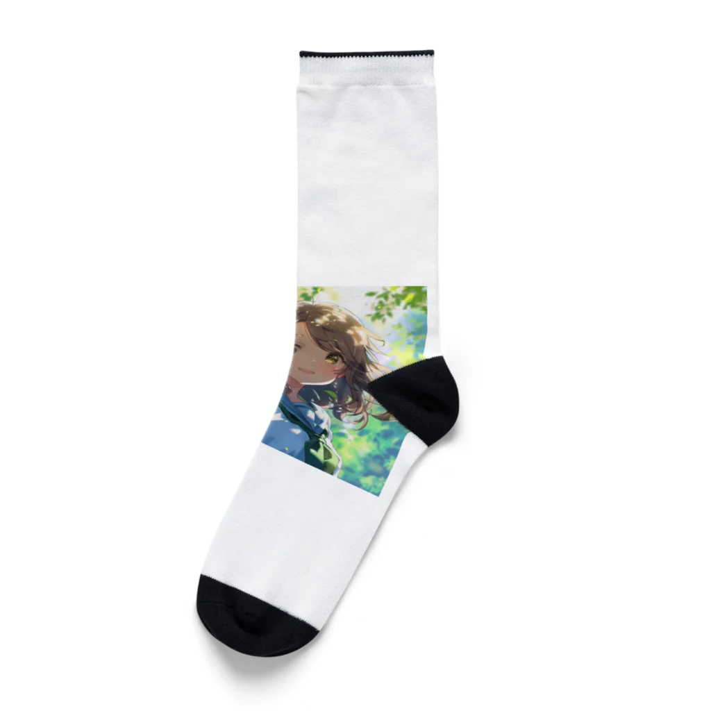 AQUAMETAVERSEのセーラー服の可愛い女の子　Tomoe bb 2712 Socks