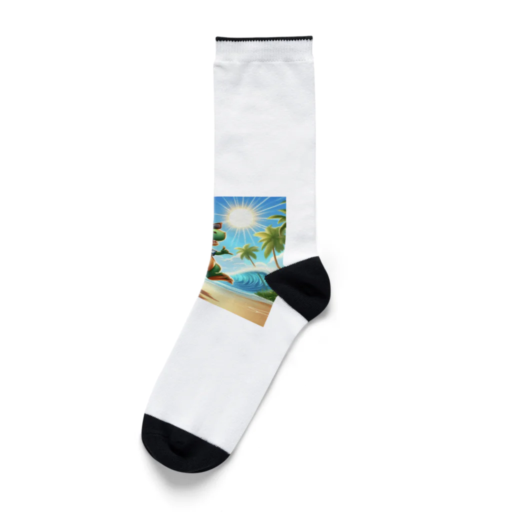 samkorのティラノサウルスのサマーバケーション Socks