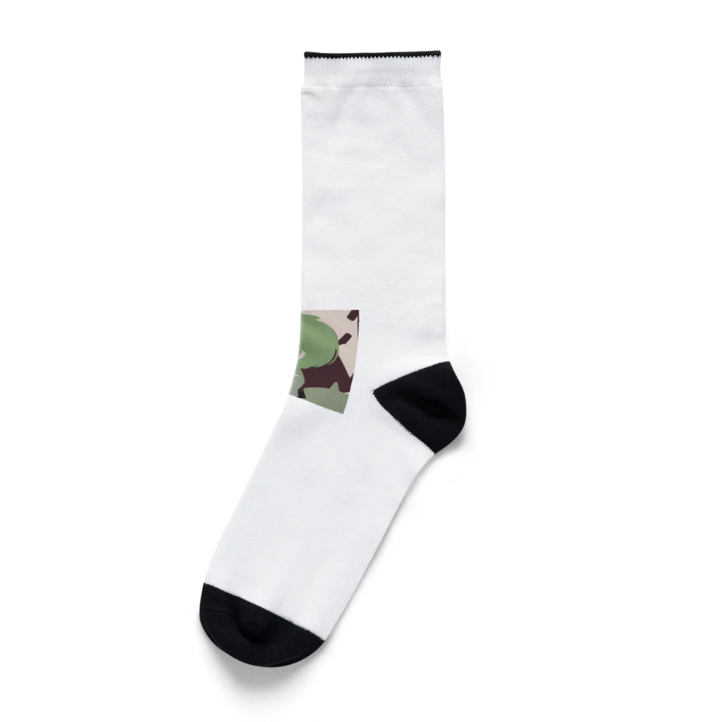 Riollaの緑の女の子 Socks