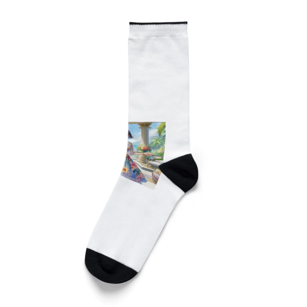 かるるんショップの夏と南国と休日と Socks