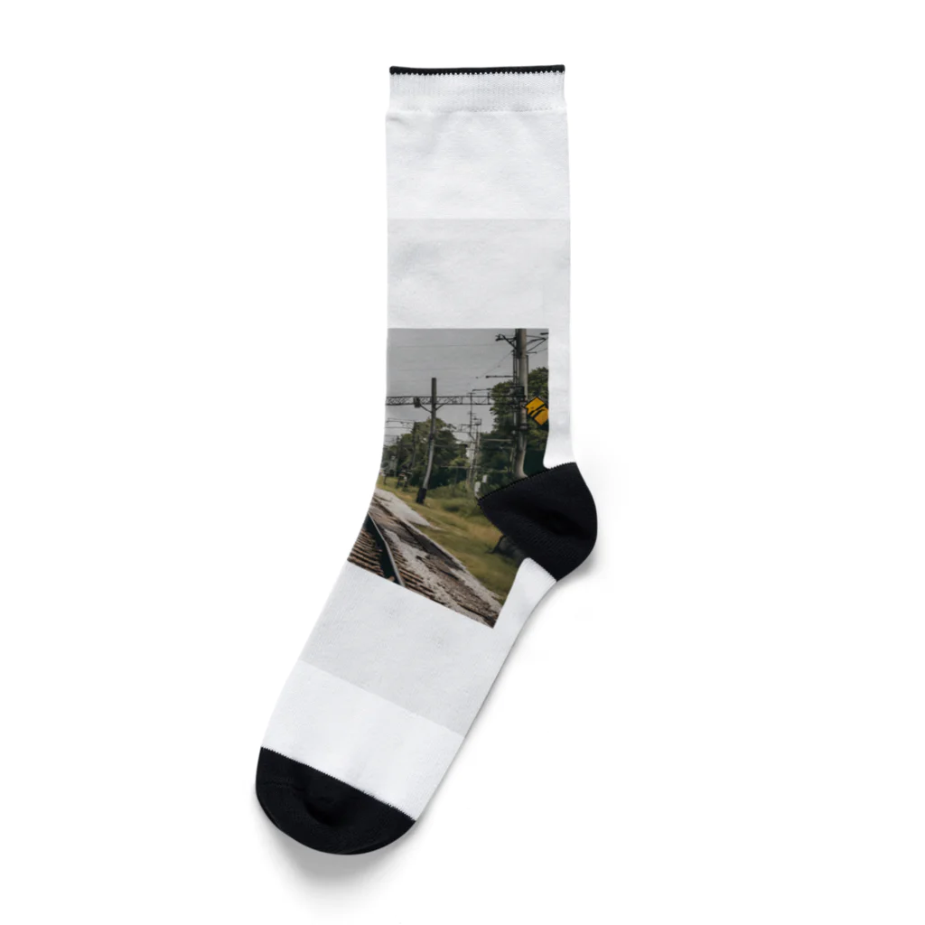 atoyuki_SHOPの鉄道レールデザイン Socks