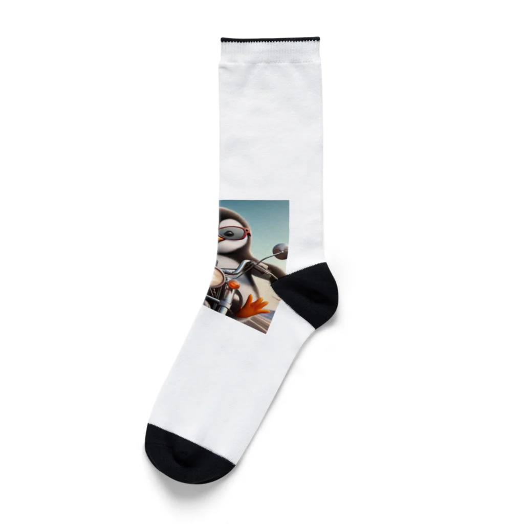 YFCのサングラスをかけたワイルドなペンギン① Socks