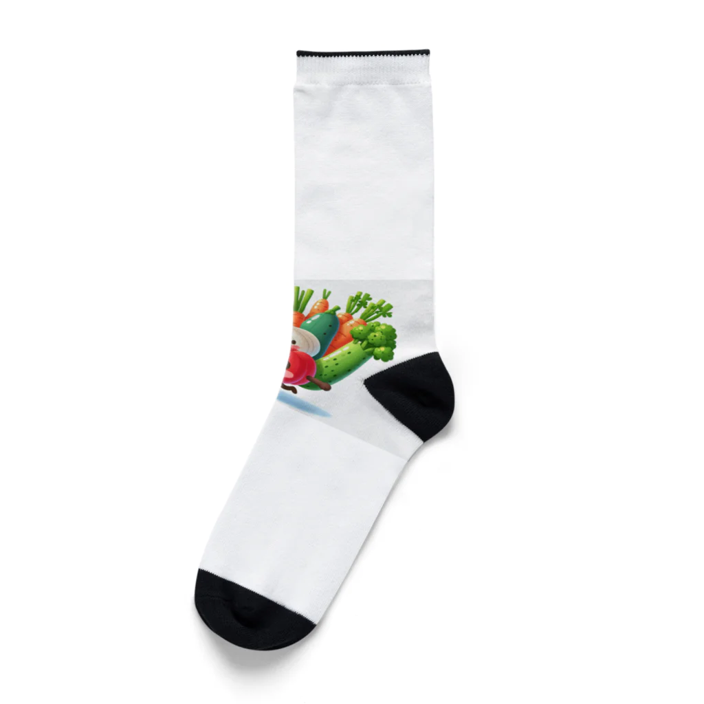 Jonnybanbanの新鮮な野菜達 Socks