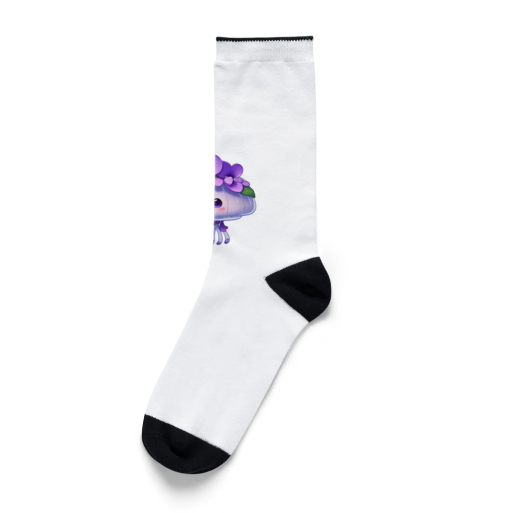 kimiyanの花くらげ　すみれちゃん2 Socks